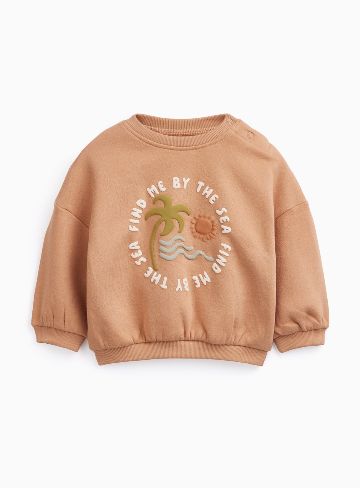 Brown Beach Graphic Sweatshirt 18-24 months