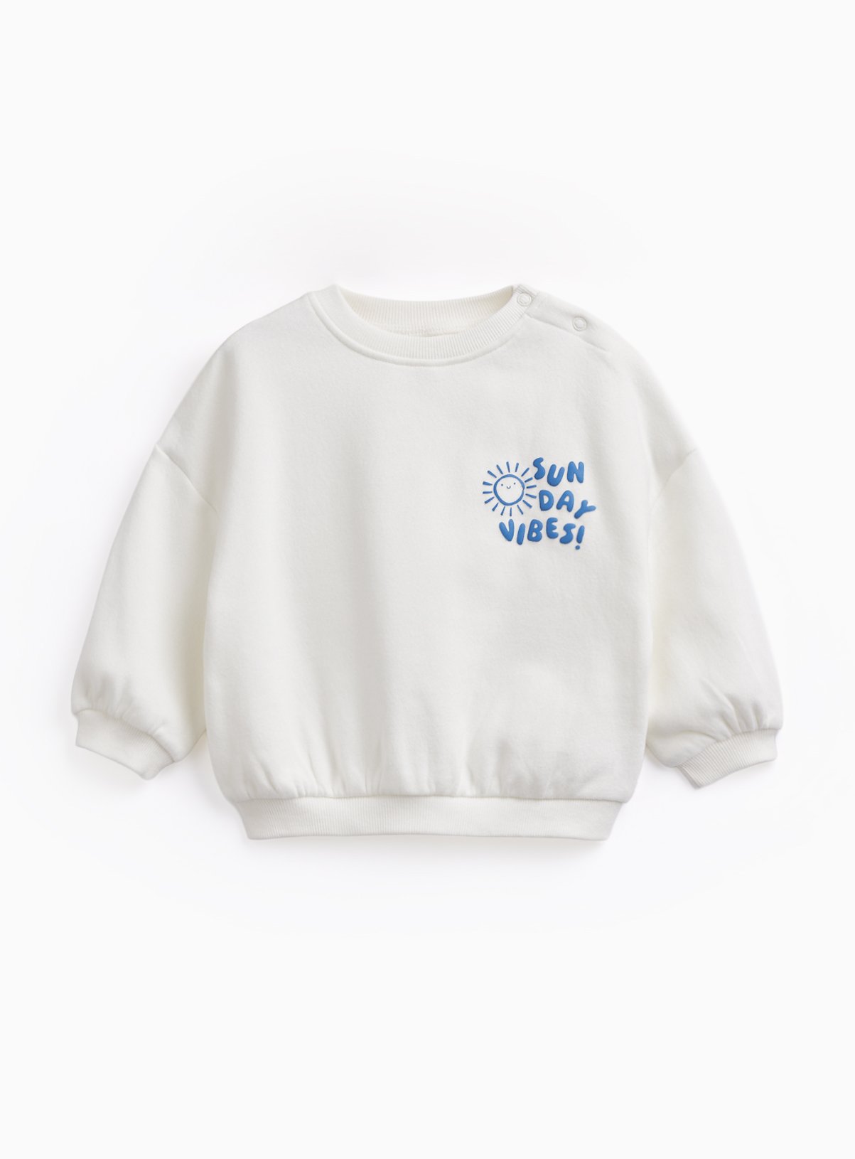 Cream Sunday Vibes Graphic Print Sweatshirt 2-3 years