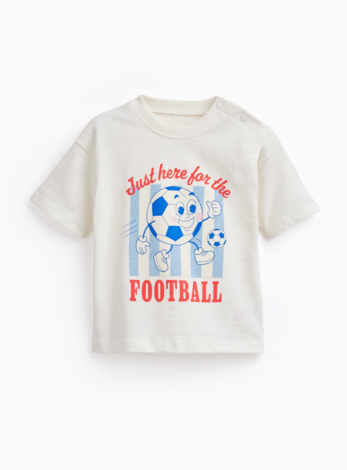 White World Cup Football Graphic T-Shirt 