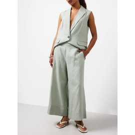 Pure Linen Co-ord Wide Leg Trousers