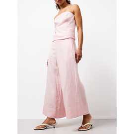 Pure Linen Co-ord Wide Leg Trousers