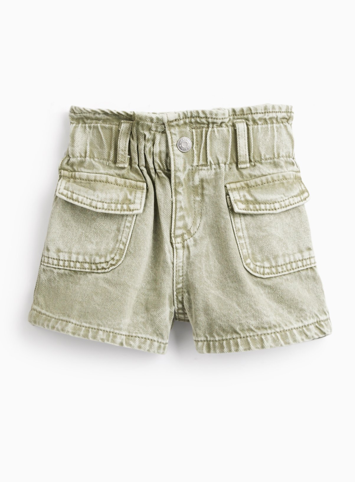 Khaki Utility Pocket Shorts