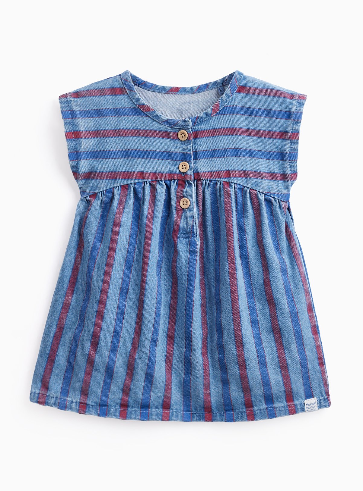 Denim Stripe Print Dress