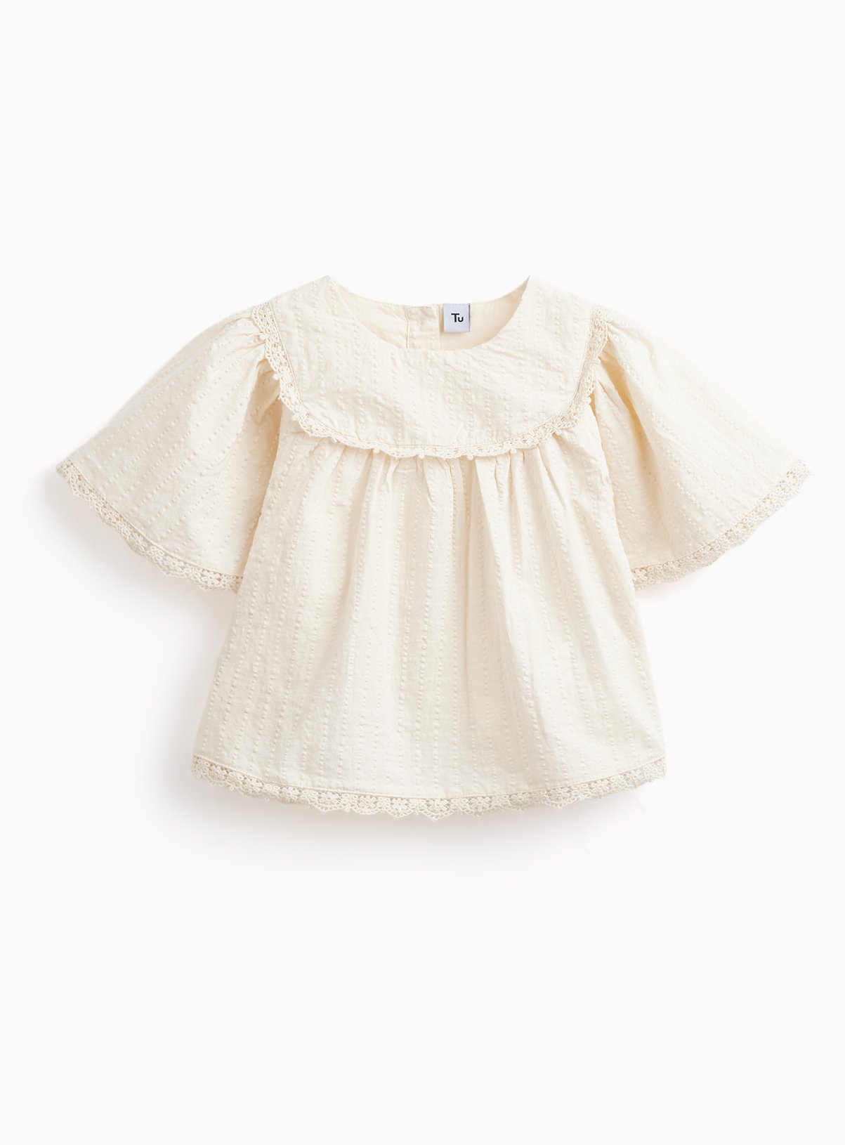 Romantic Style Short Sleeve Blouse 