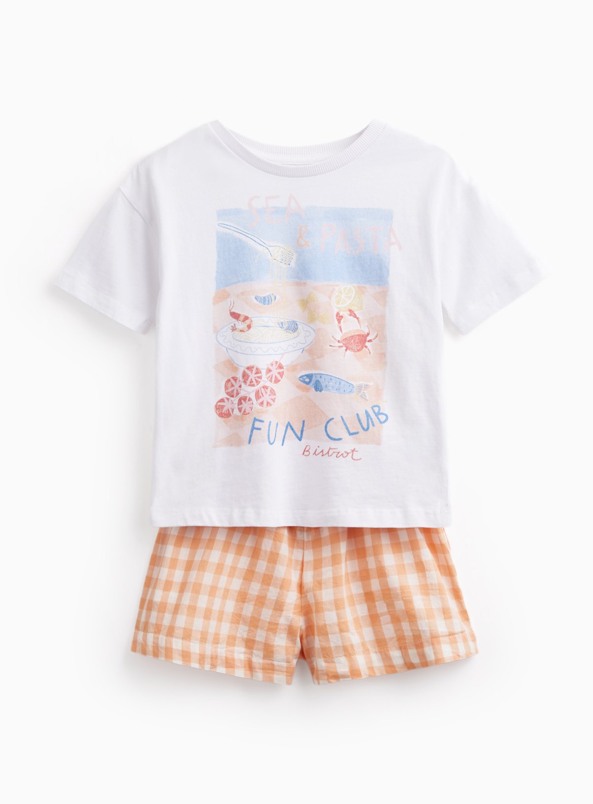 Pasta Club T-Shirt & Shorts Set 2-3 years