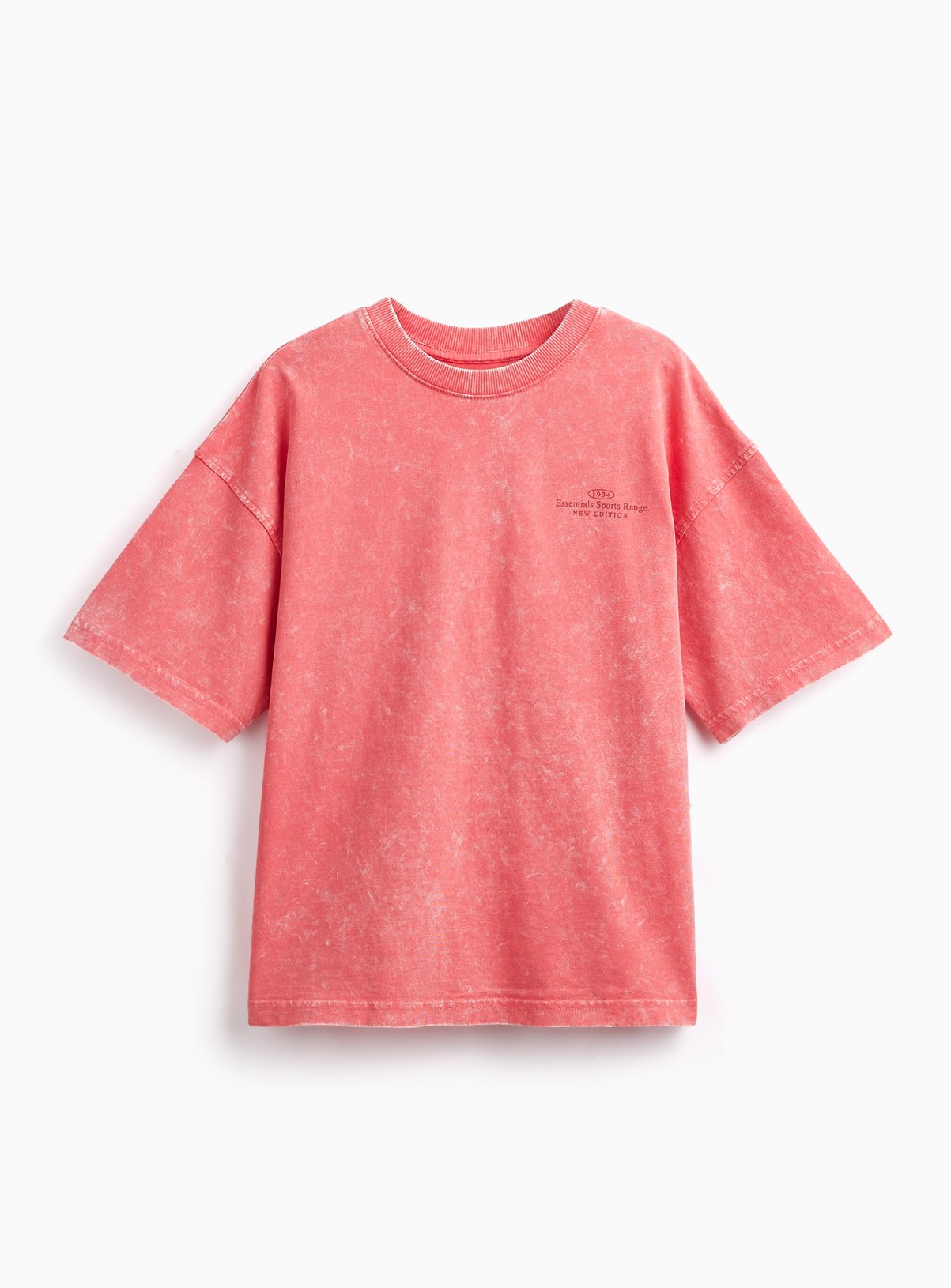 Red Acid Wash T-Shirt 8 years