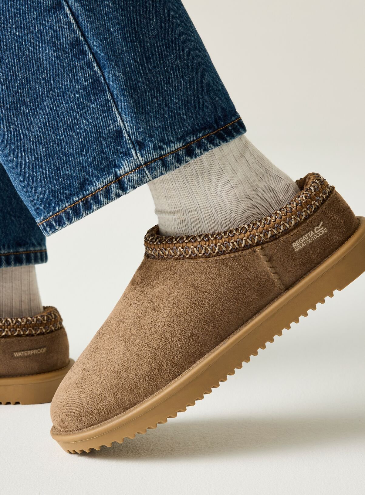 REGATTA Risley Mule Waterproof Shoe Boot Tan 