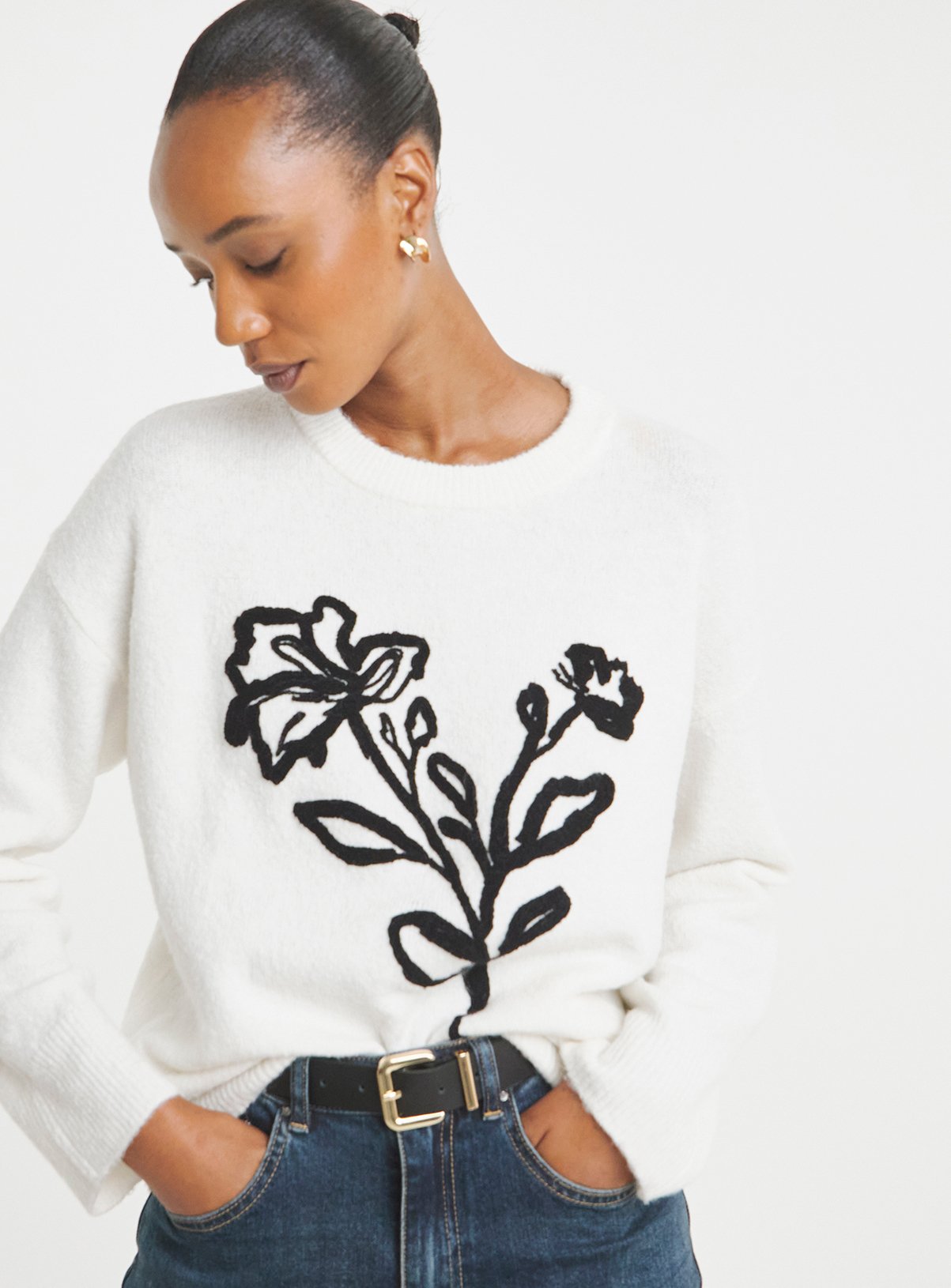 JD WILLIAMS Applique Knitted Jumper 