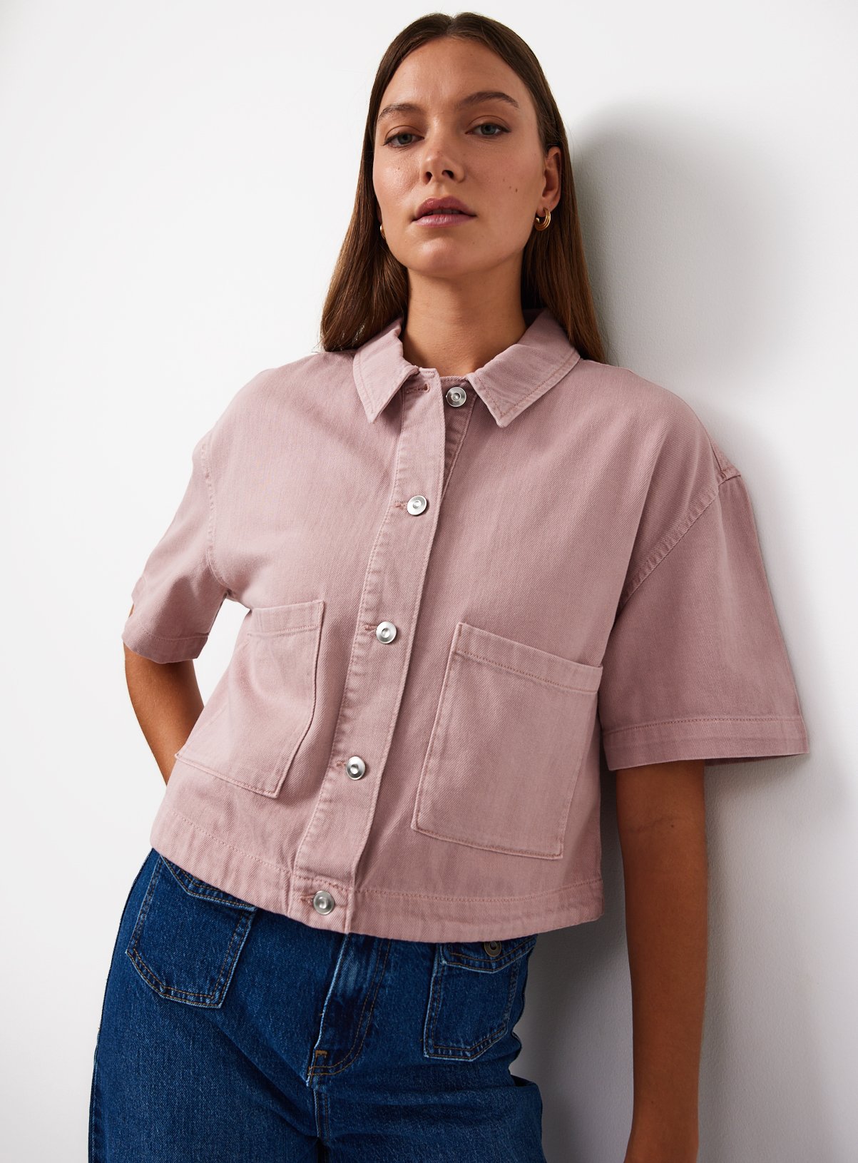 Denim Boxy Co-ord Shirt 