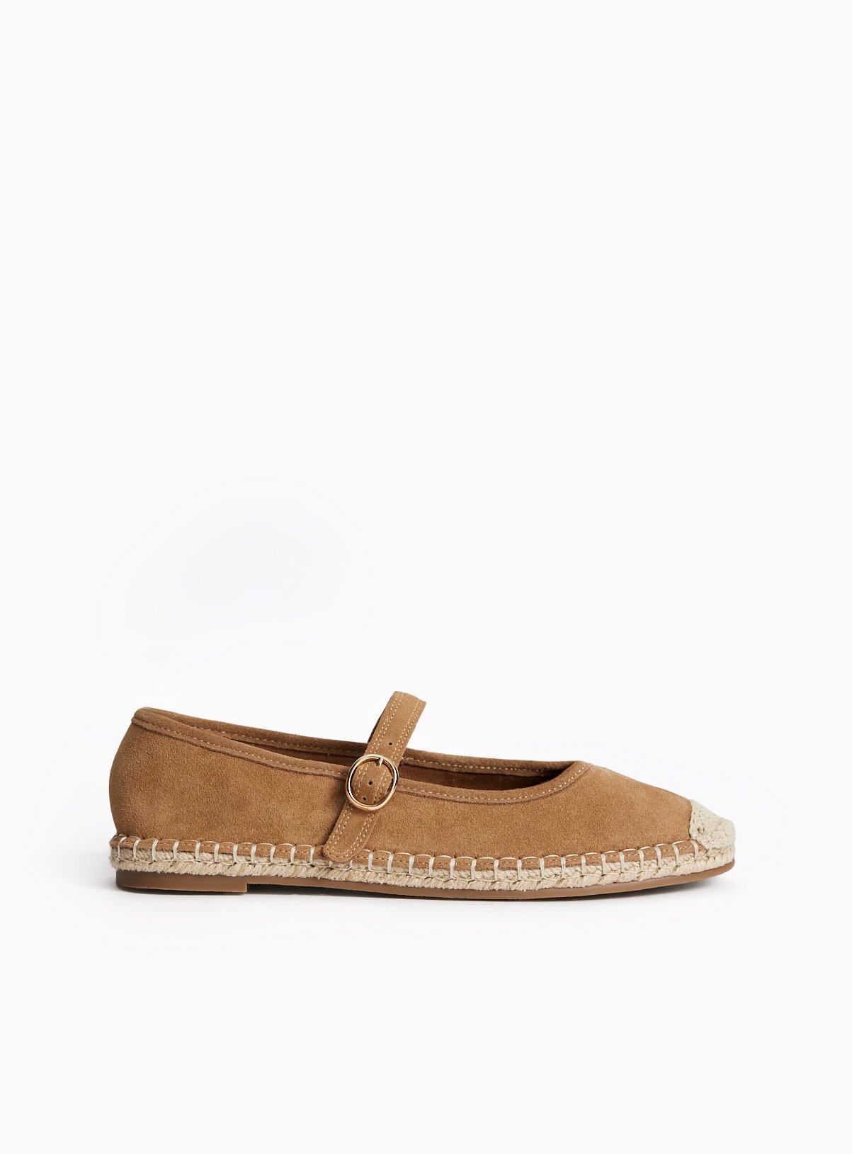 Tan Suede Espadrilles 