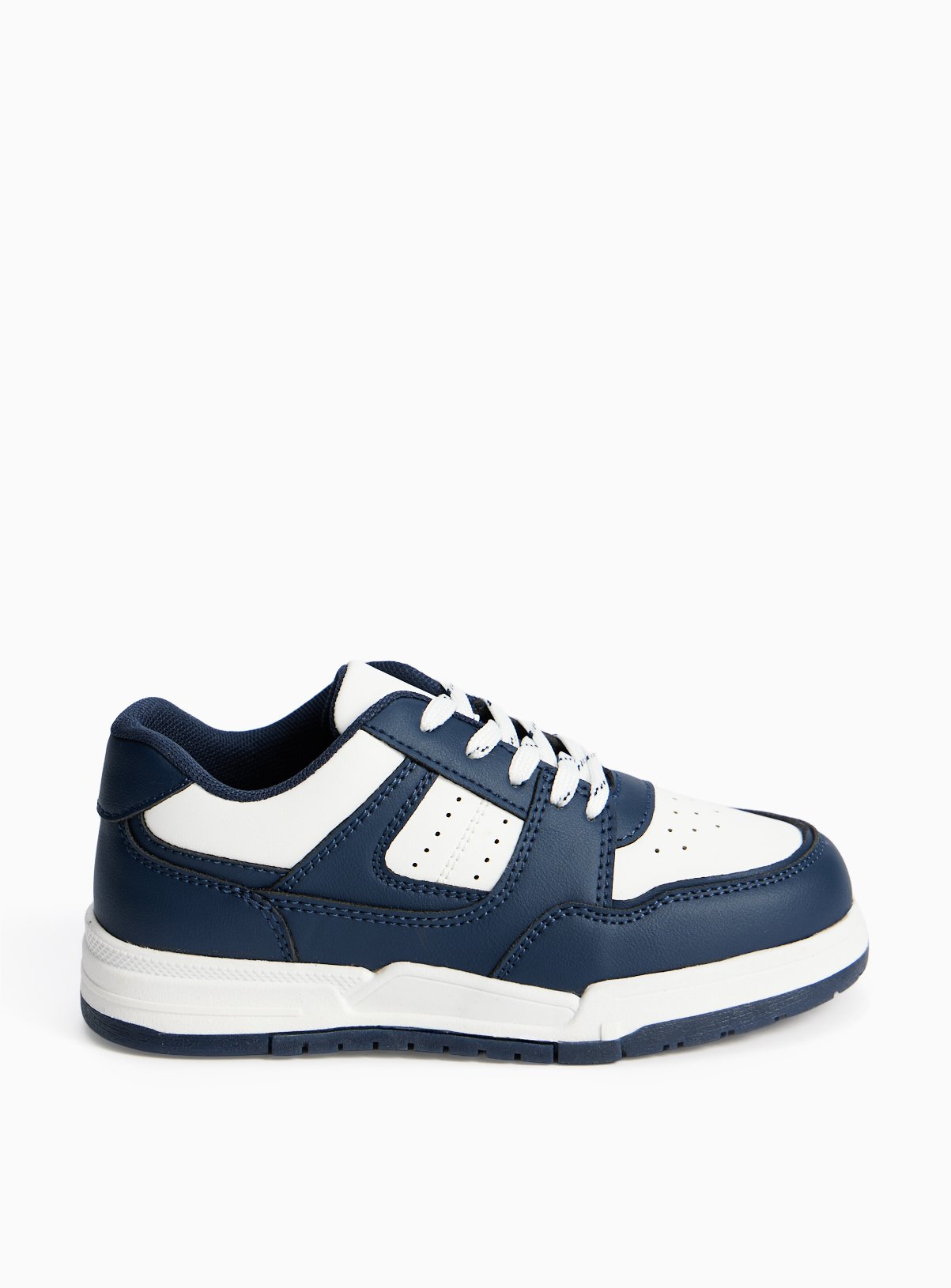 Navy Colour Block Panel Trainers 
