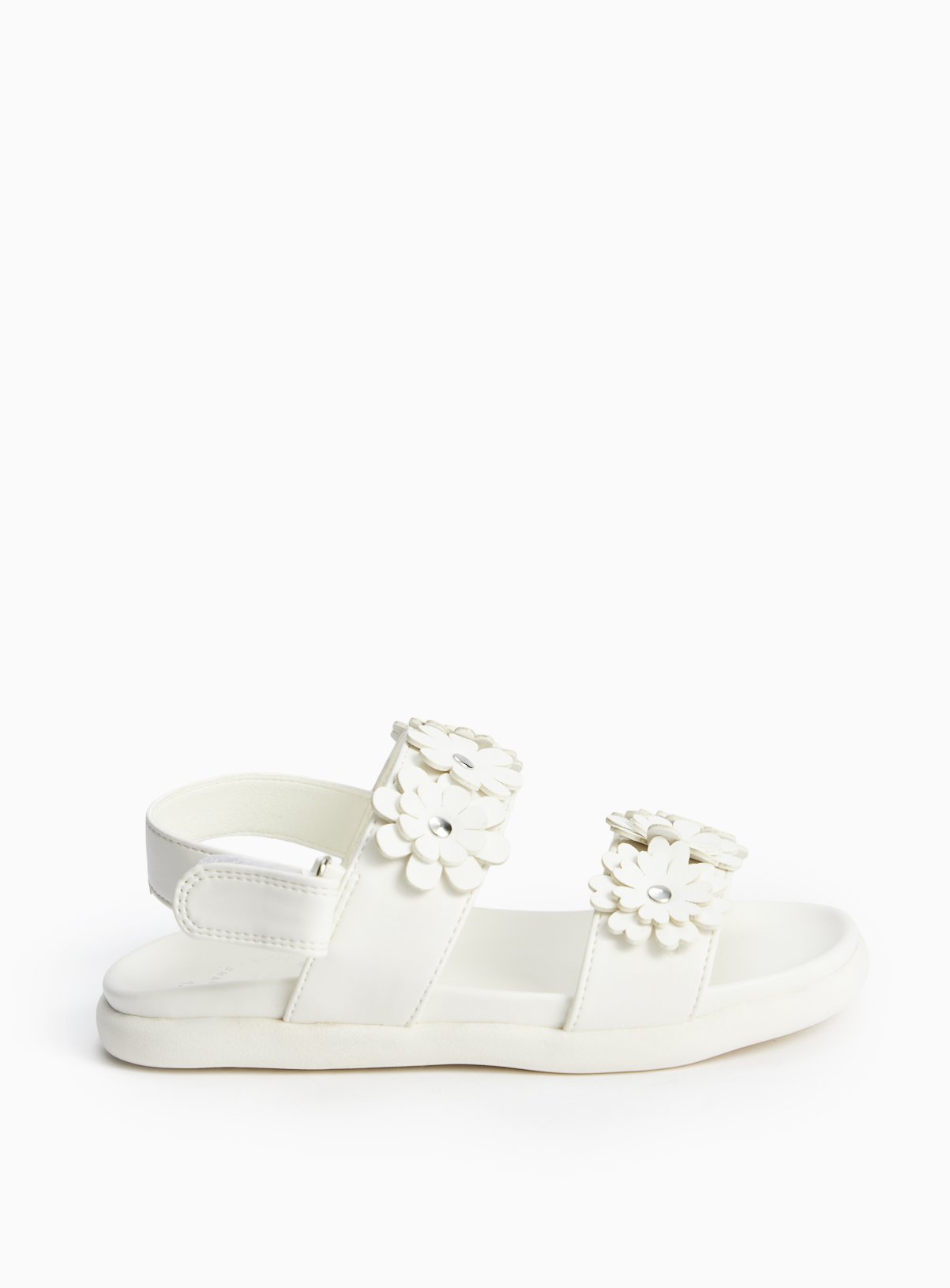 Flower Detail Footbed Sandals 