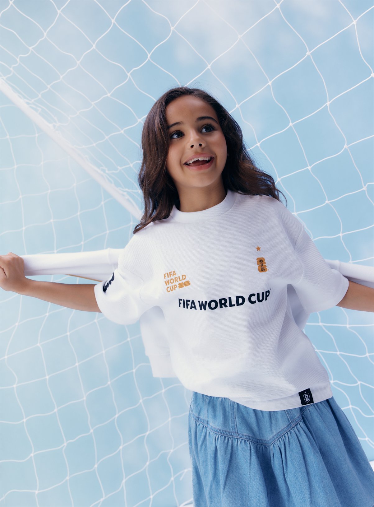 White Official FIFA Graphic Textured Mini Me T-Shirt 