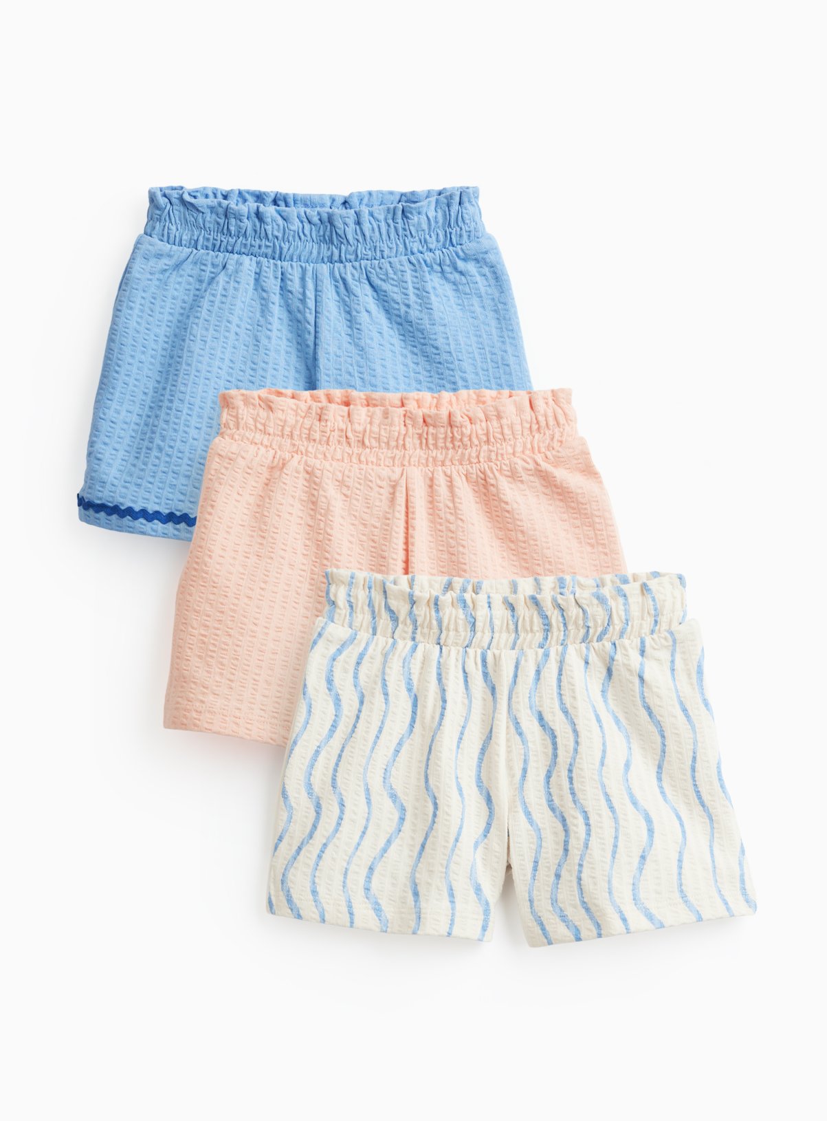 Slub Wave Ric Rac Shorts 3 Pack 