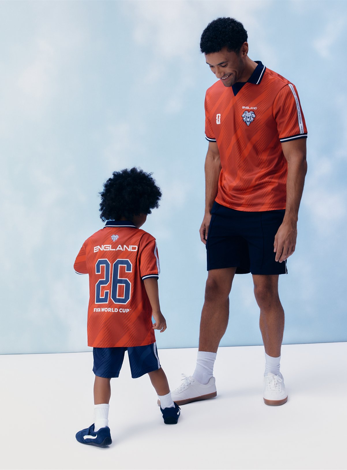 Red Official FIFA England Retro Football Polo Shirt 