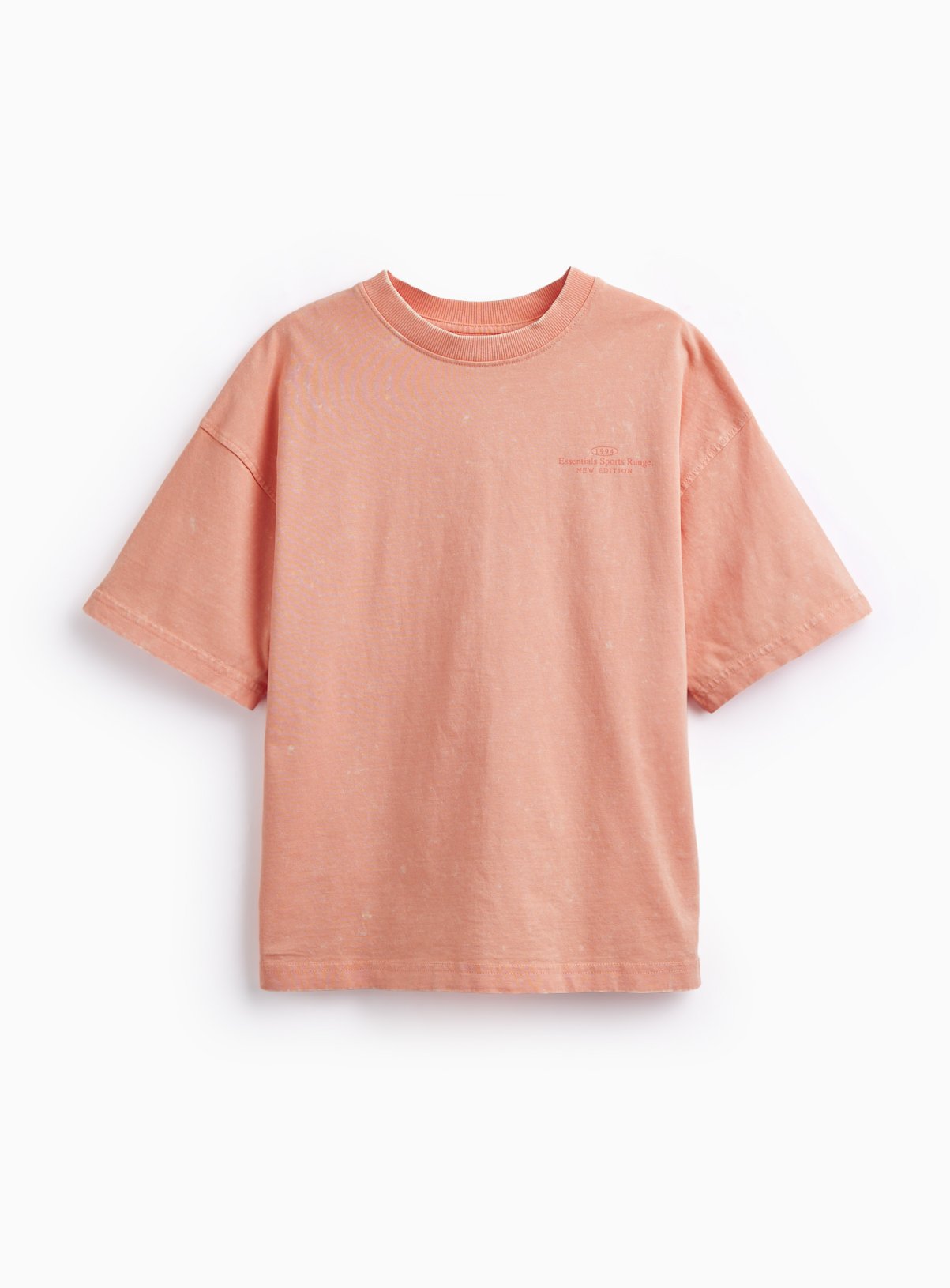 Orange Acid Wash T-Shirt 