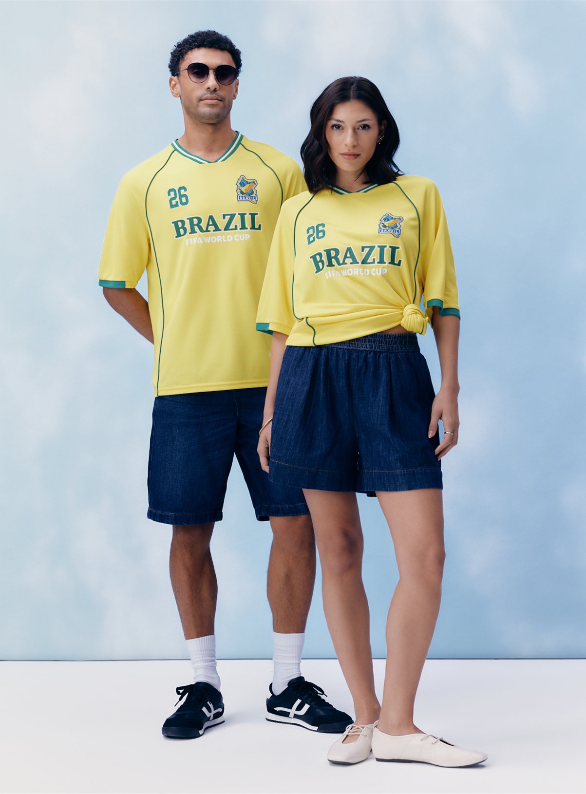 Yellow Official FIFA Brazil Retro Football T-Shirt 