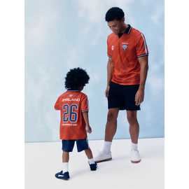 Red Official FIFA England Retro Football Polo Shirt