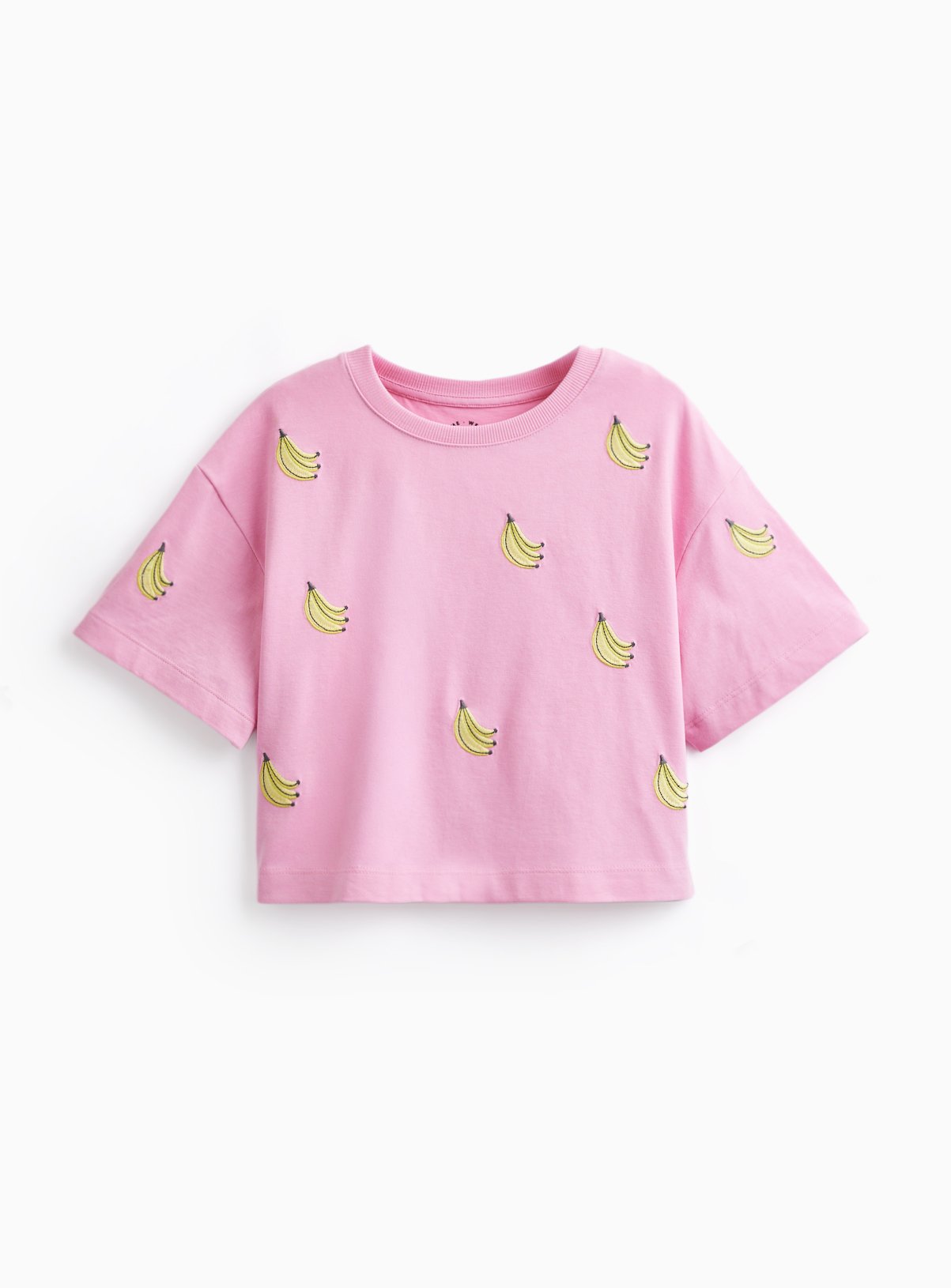 Floral Embroidered Boxy Fit T-Shirt 