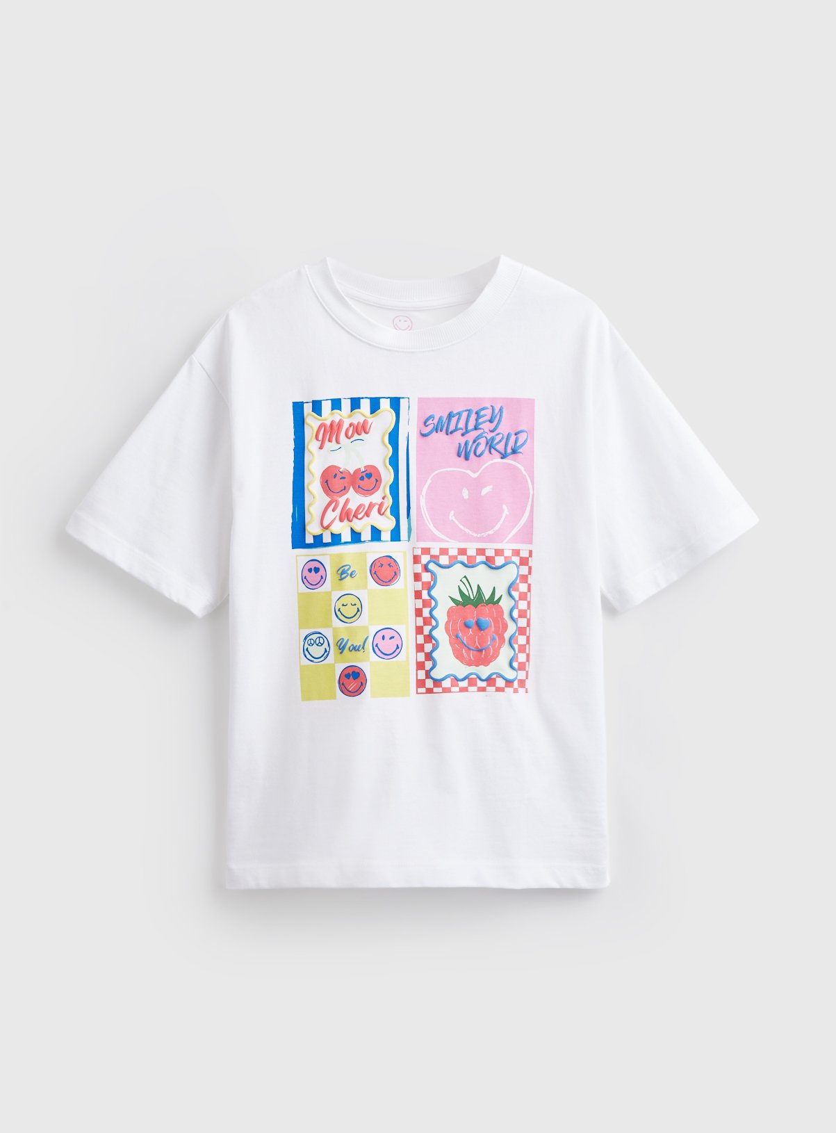 White SmileyWorld Graphic T-Shirt 