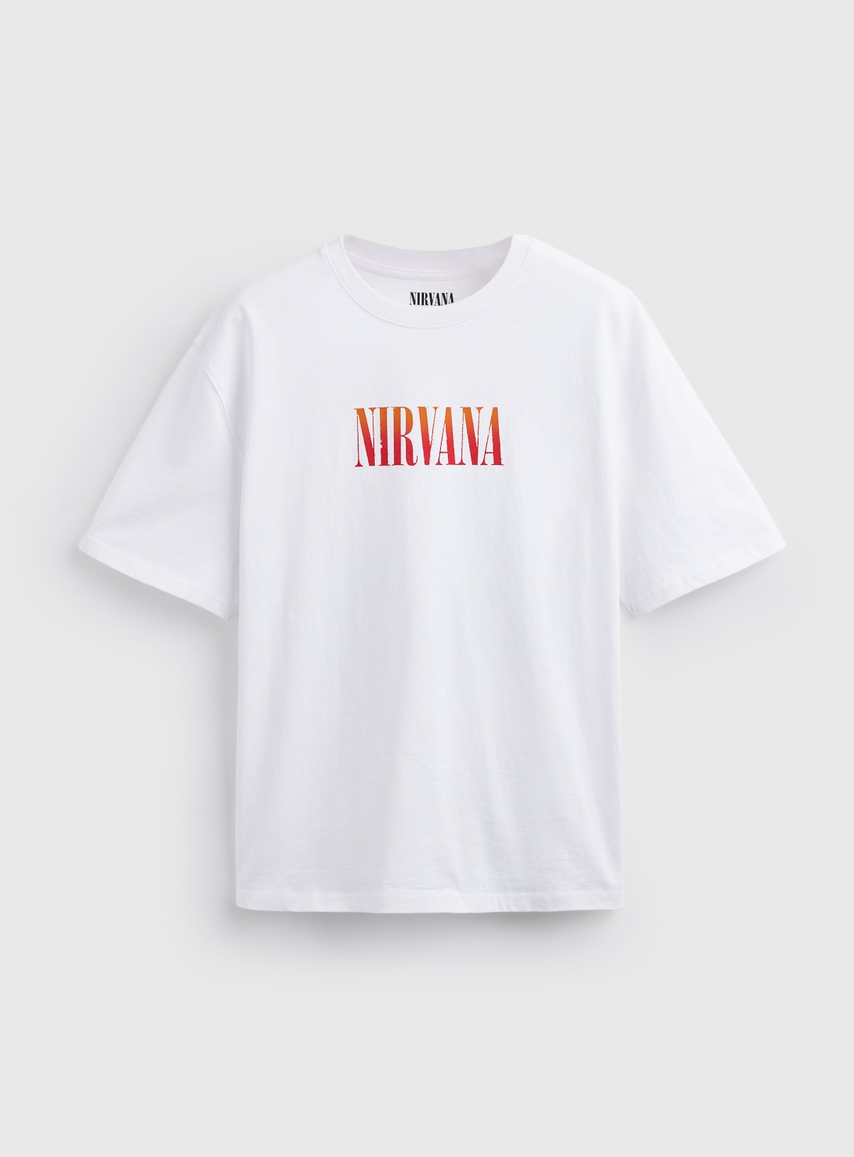 White Nirvana Graphic Relaxed Fit T-Shirt 