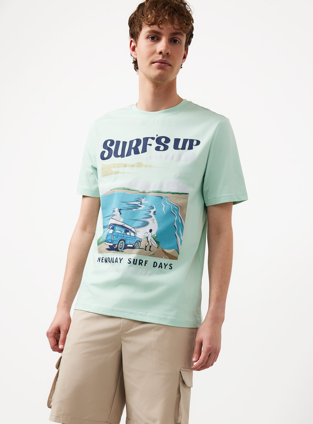 Green Surfer Graphic T-Shirt XXXL