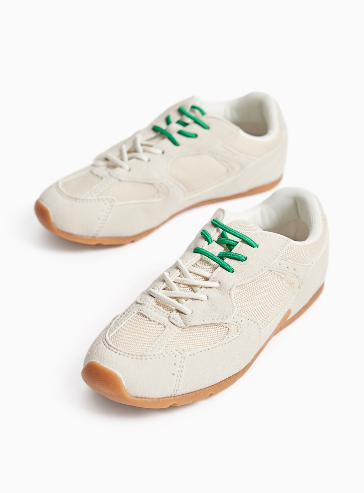 Low Profile Contrast Lace Trainers