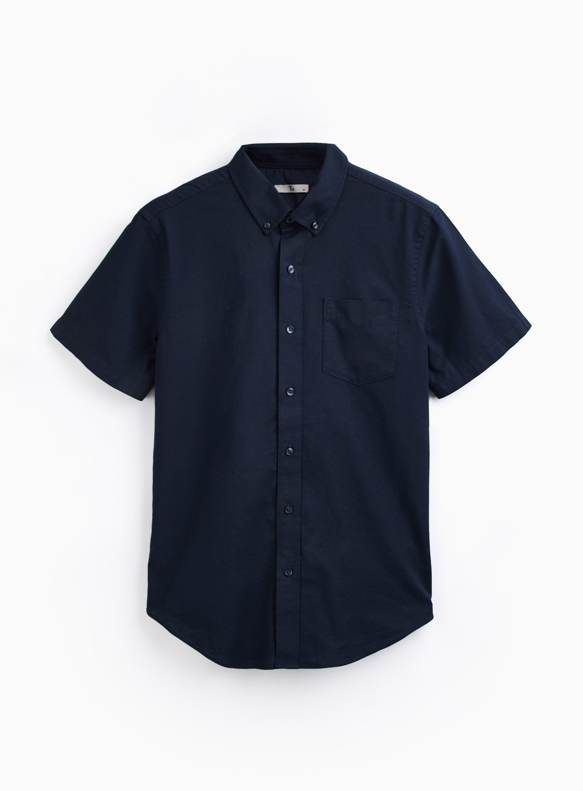 Slim Fit Short Sleeve Oxford Shirt 