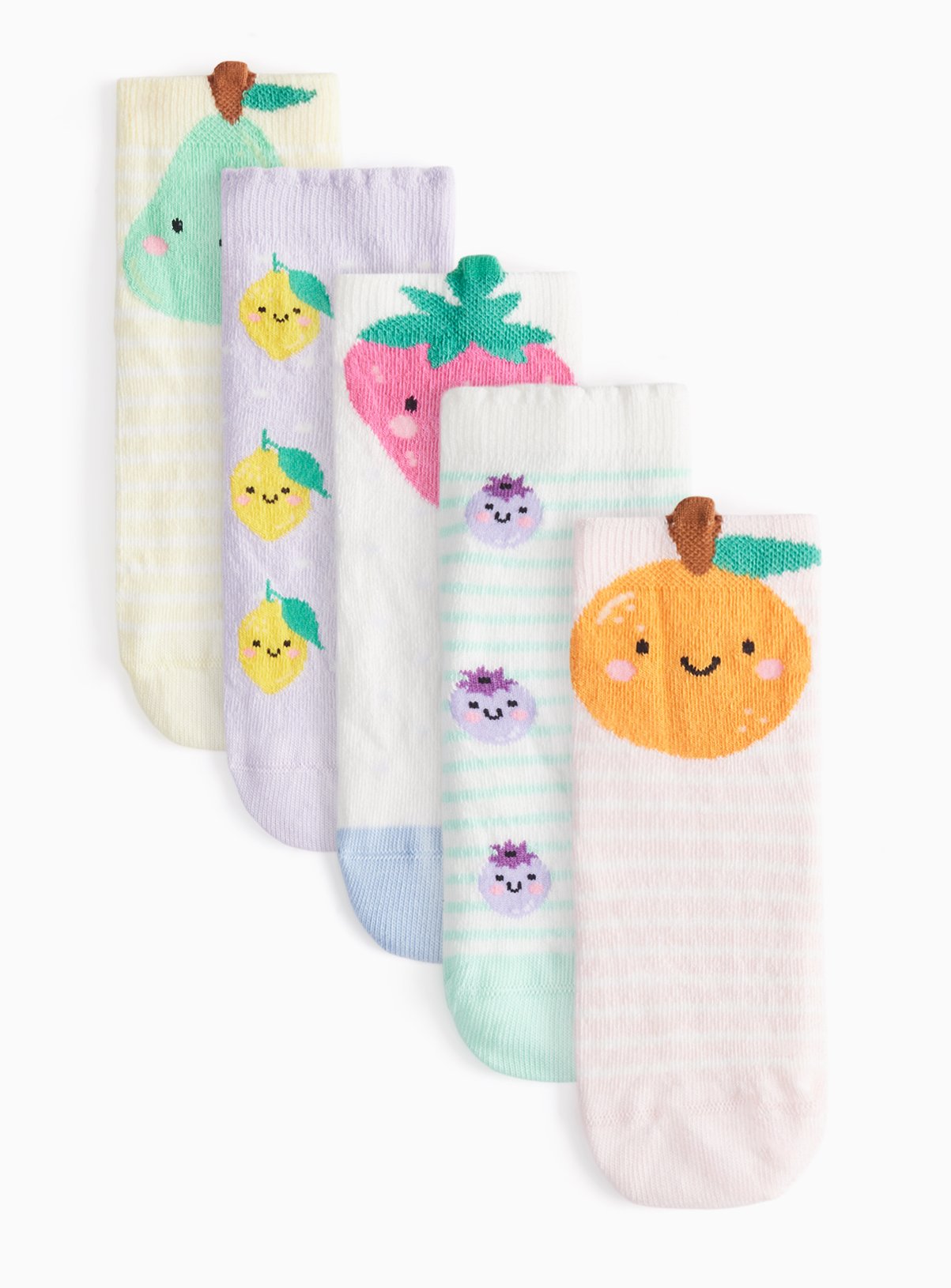 Novelty Fruit Ankle Socks 5 Pack 