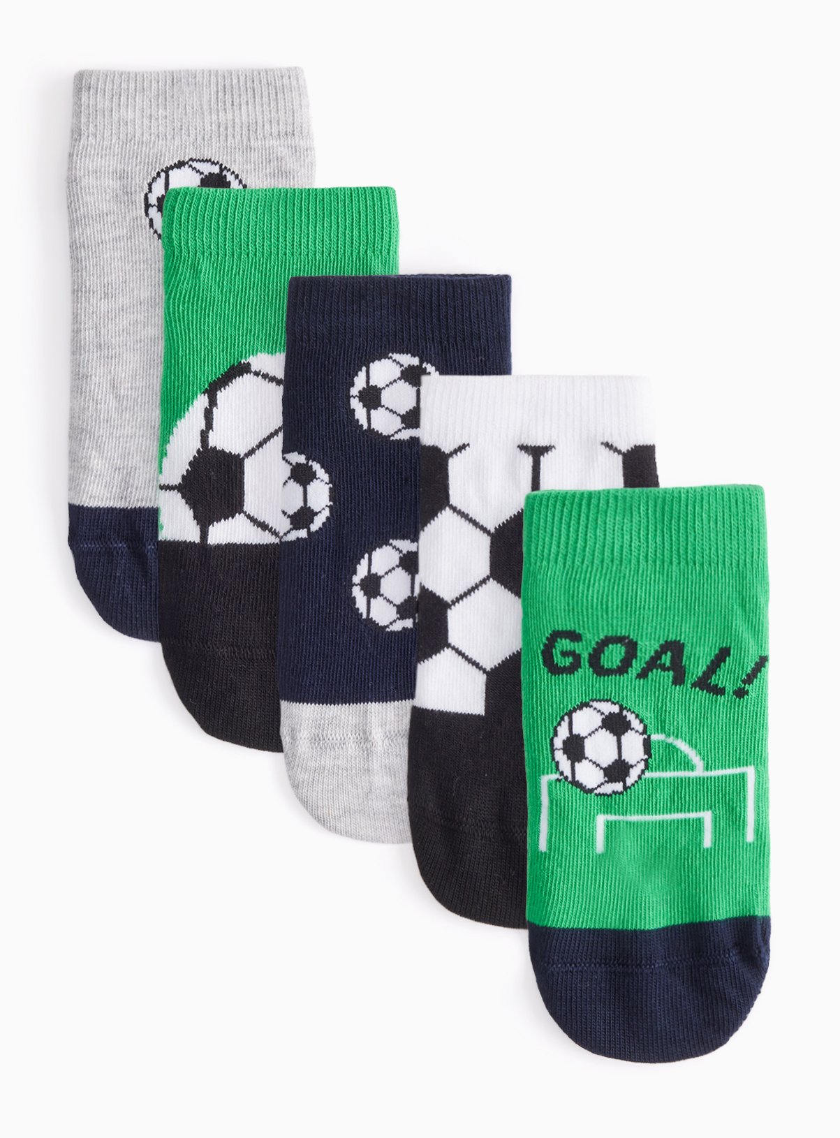 Football Trainer Liner Socks 5 Pack 