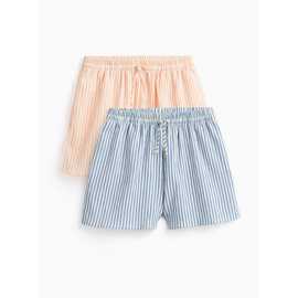 Pink & Blue Woven Shorts 2 Pack