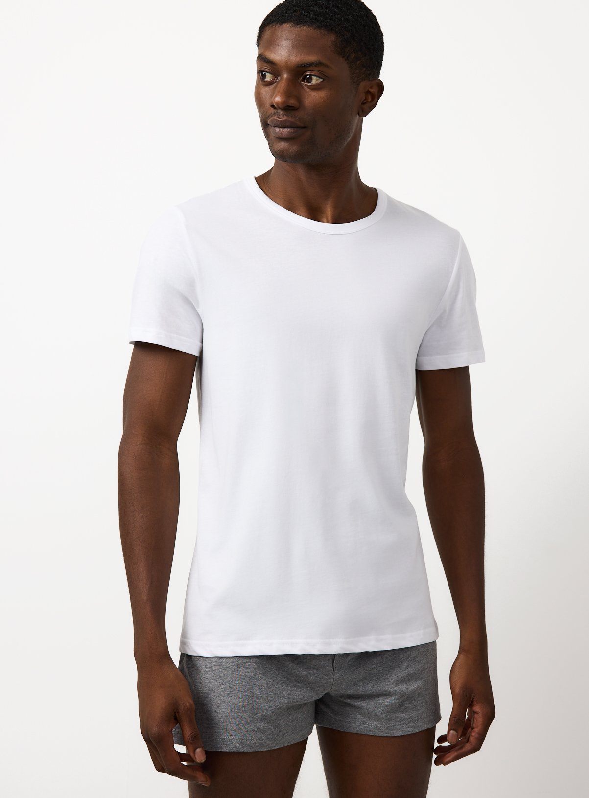 White T-Shirt Vests 2 Pack 