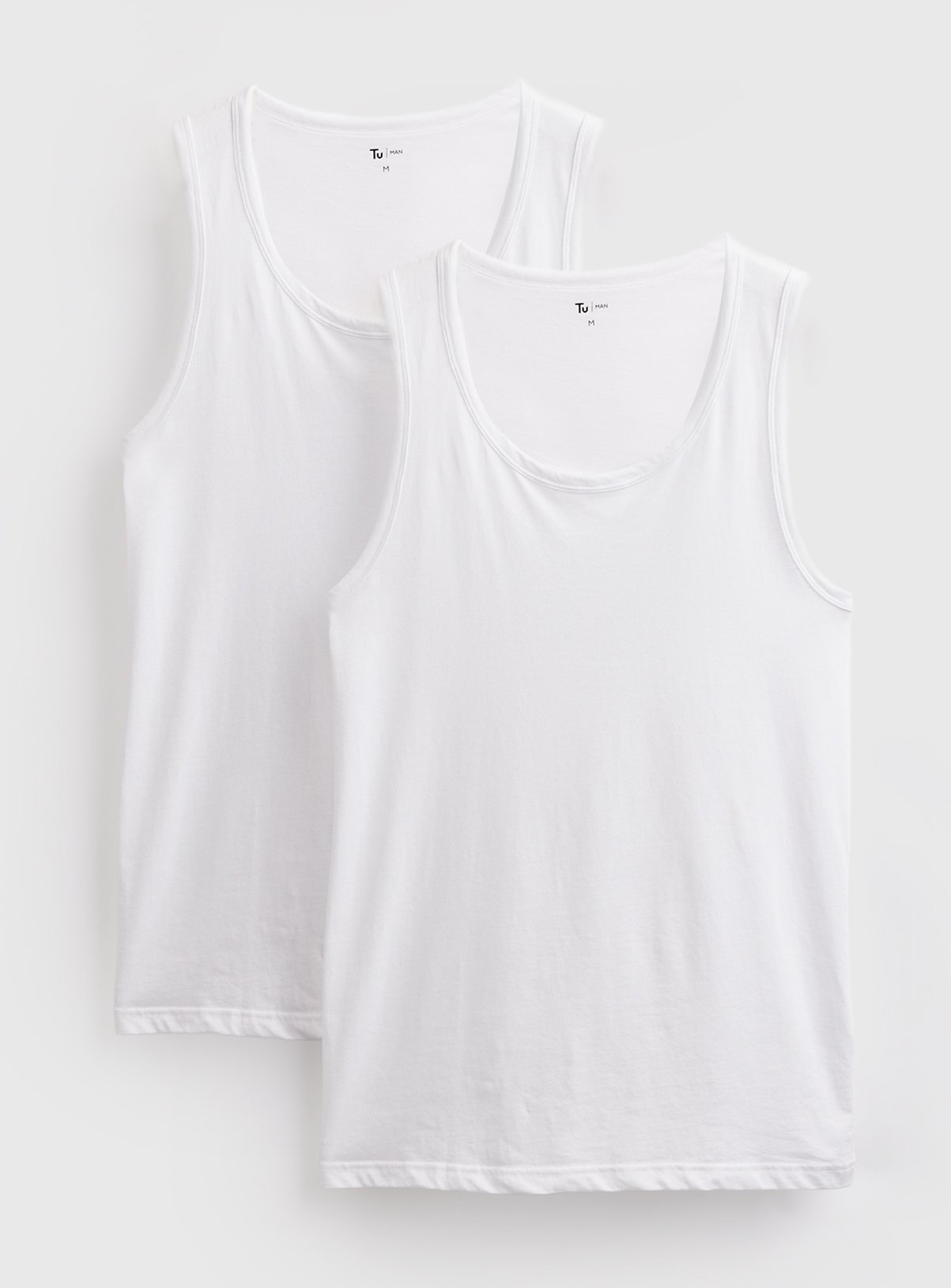 White Vests 2 Pack 