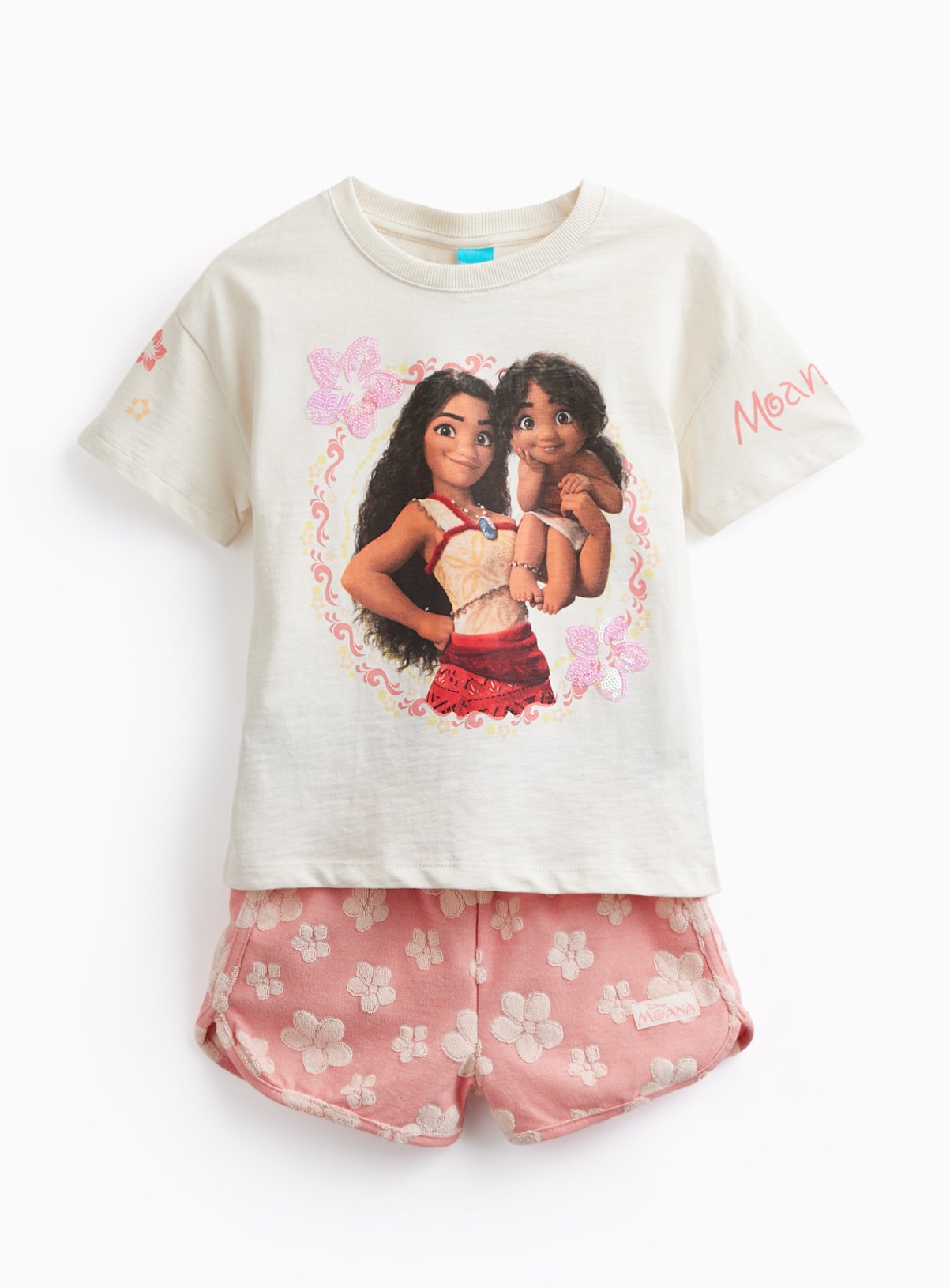 Disney Moana T-Shirt & Shorts Towelling Set  