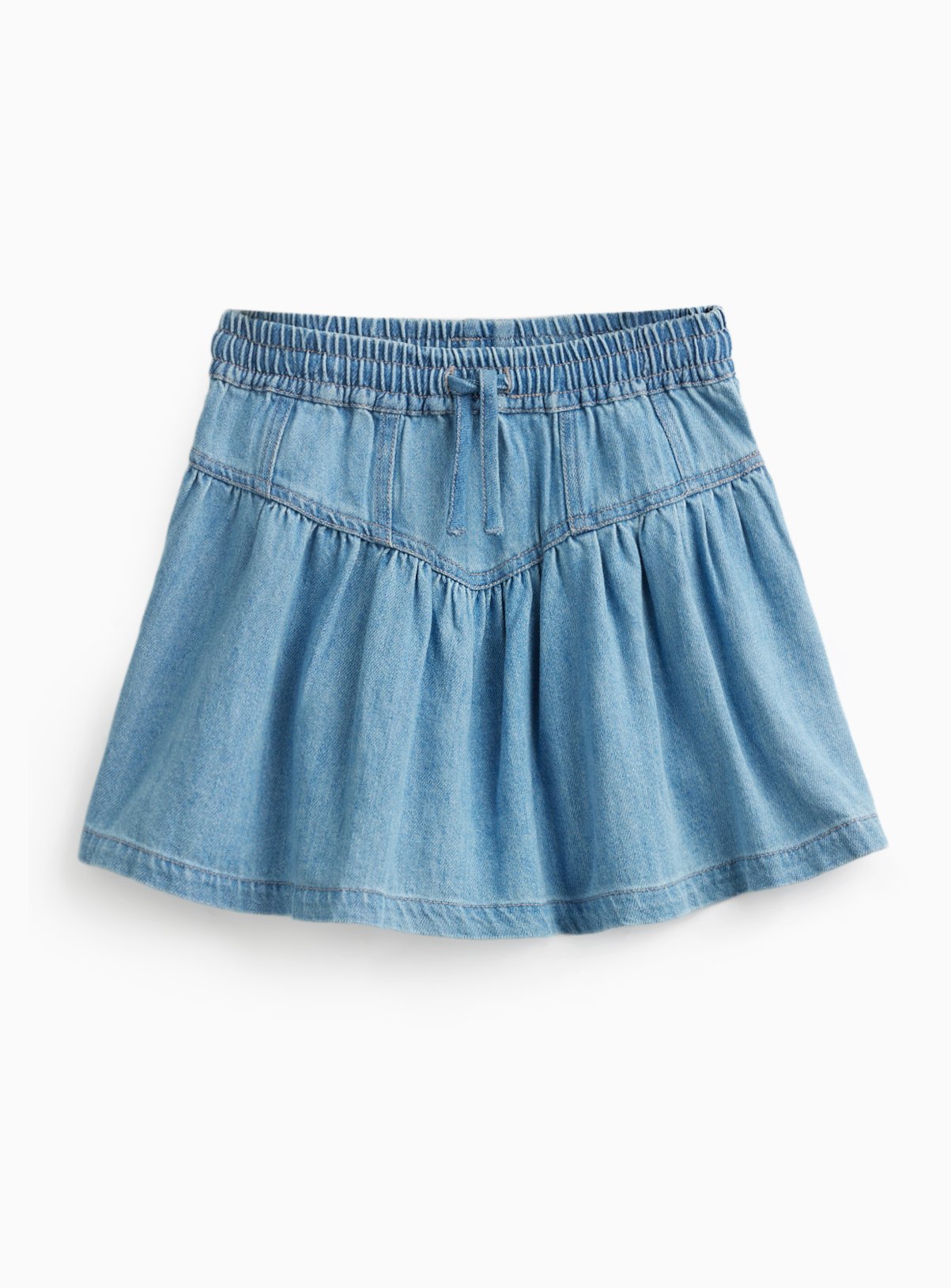 Blue A-Line Denim Skirt