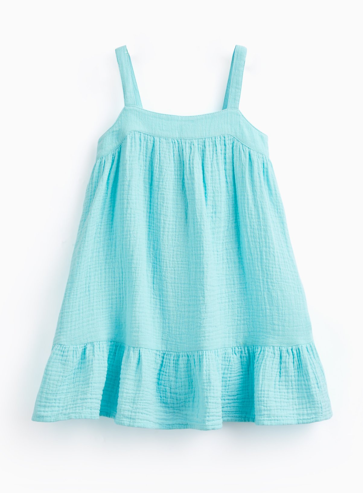 Double Cloth Sleeveless A Line Dress 