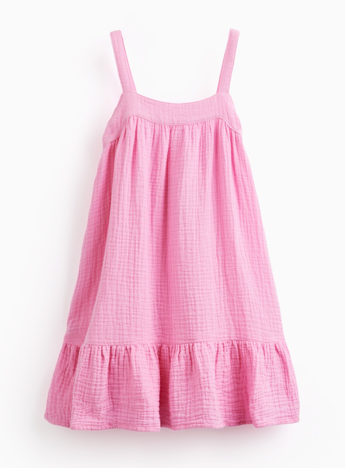Double Cloth Sleeveless A Line Dress 