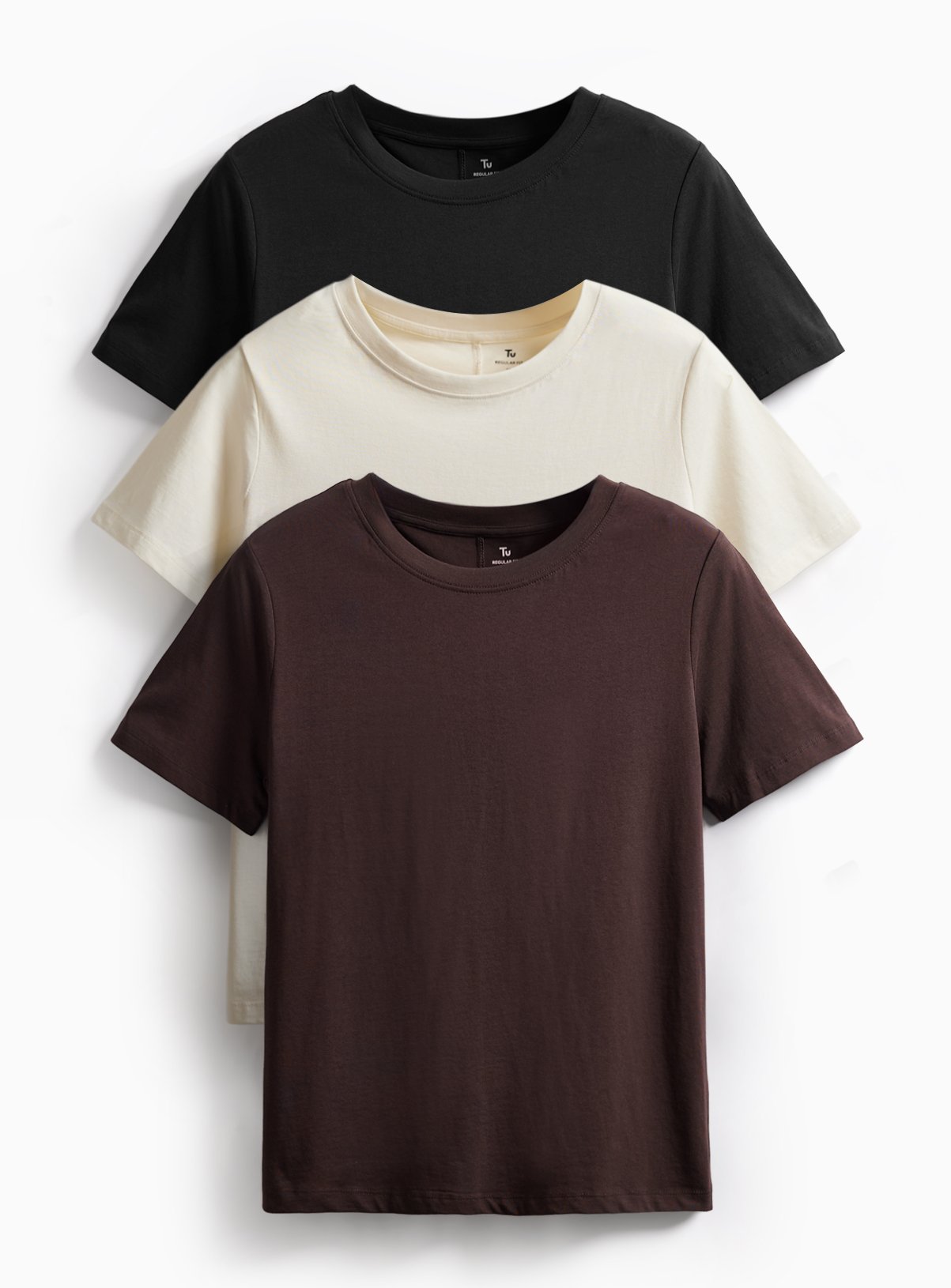 Brown Shades Regular Fit T-Shirts 3 Pack 8