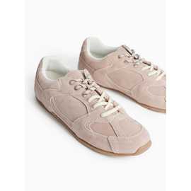 Suede Contrast Lace Trainers