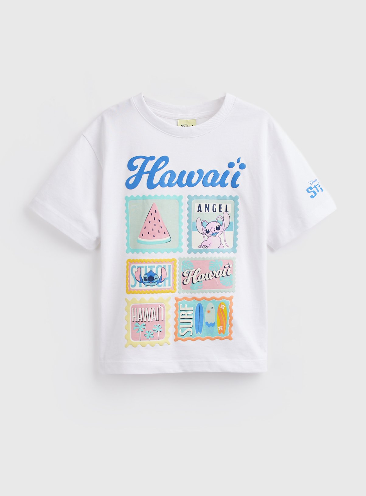 White Disney Lilo & Stitch Graphic T-Shirt 9 years