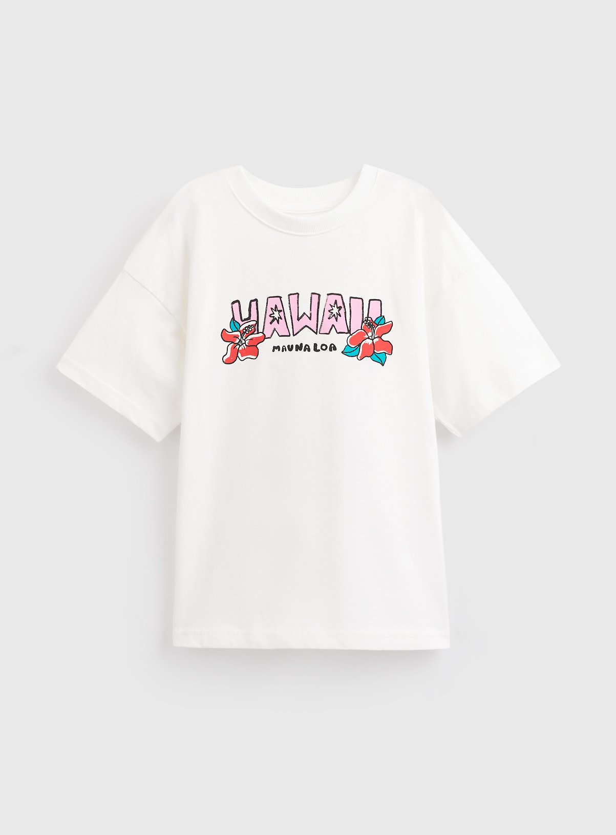 White Hawaii Graphic T-Shirt 10 years