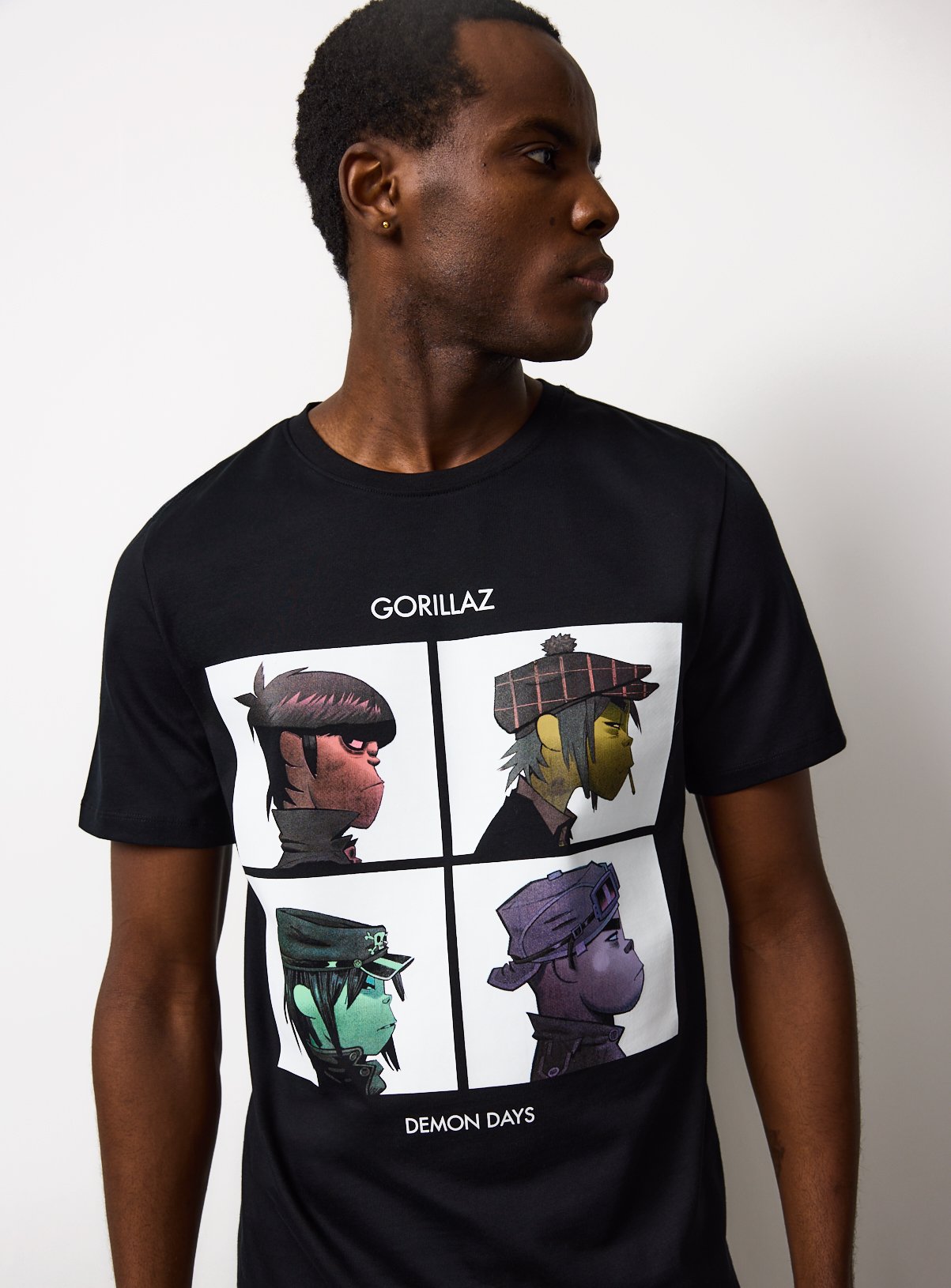 Black Gorillaz Graphic T-Shirt