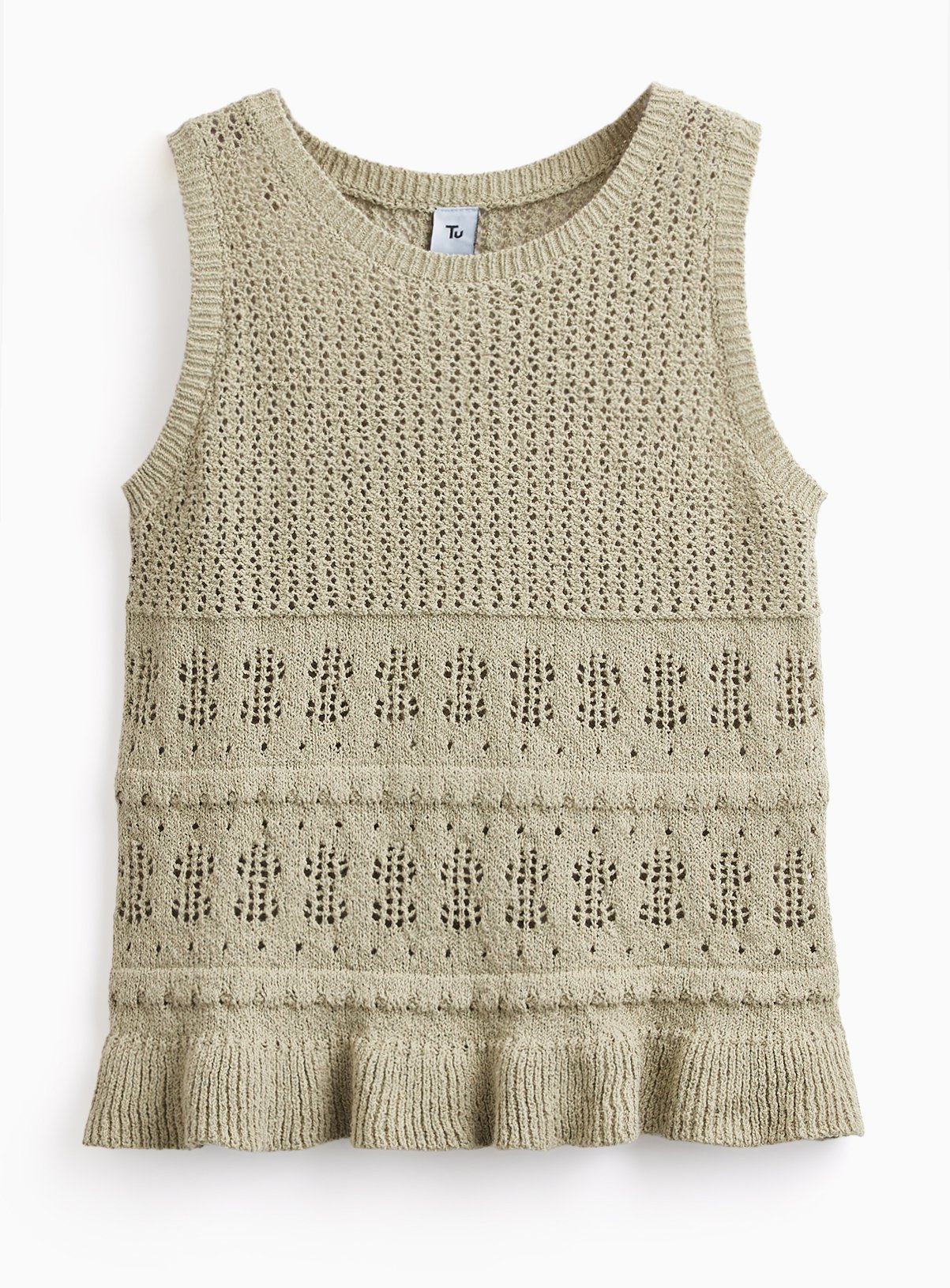 Khaki Knitted Tank Top 11 years