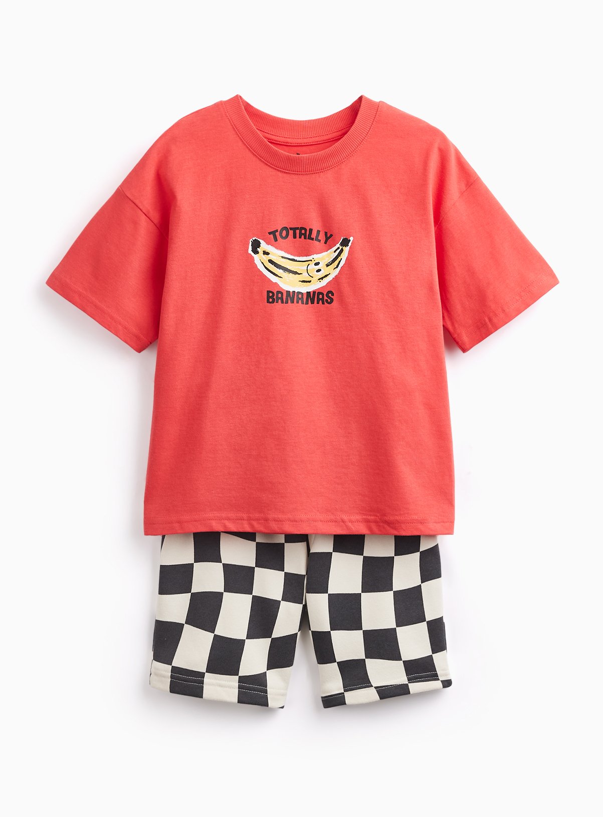 Red Banana Graphic T-Shirt & Shorts Set 