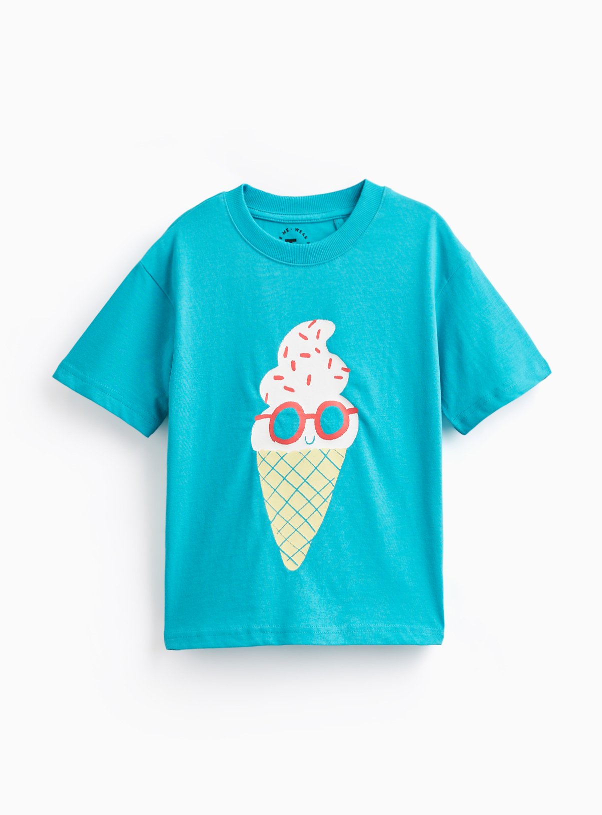 Teal Ice Cream Graphic T-Shirt 