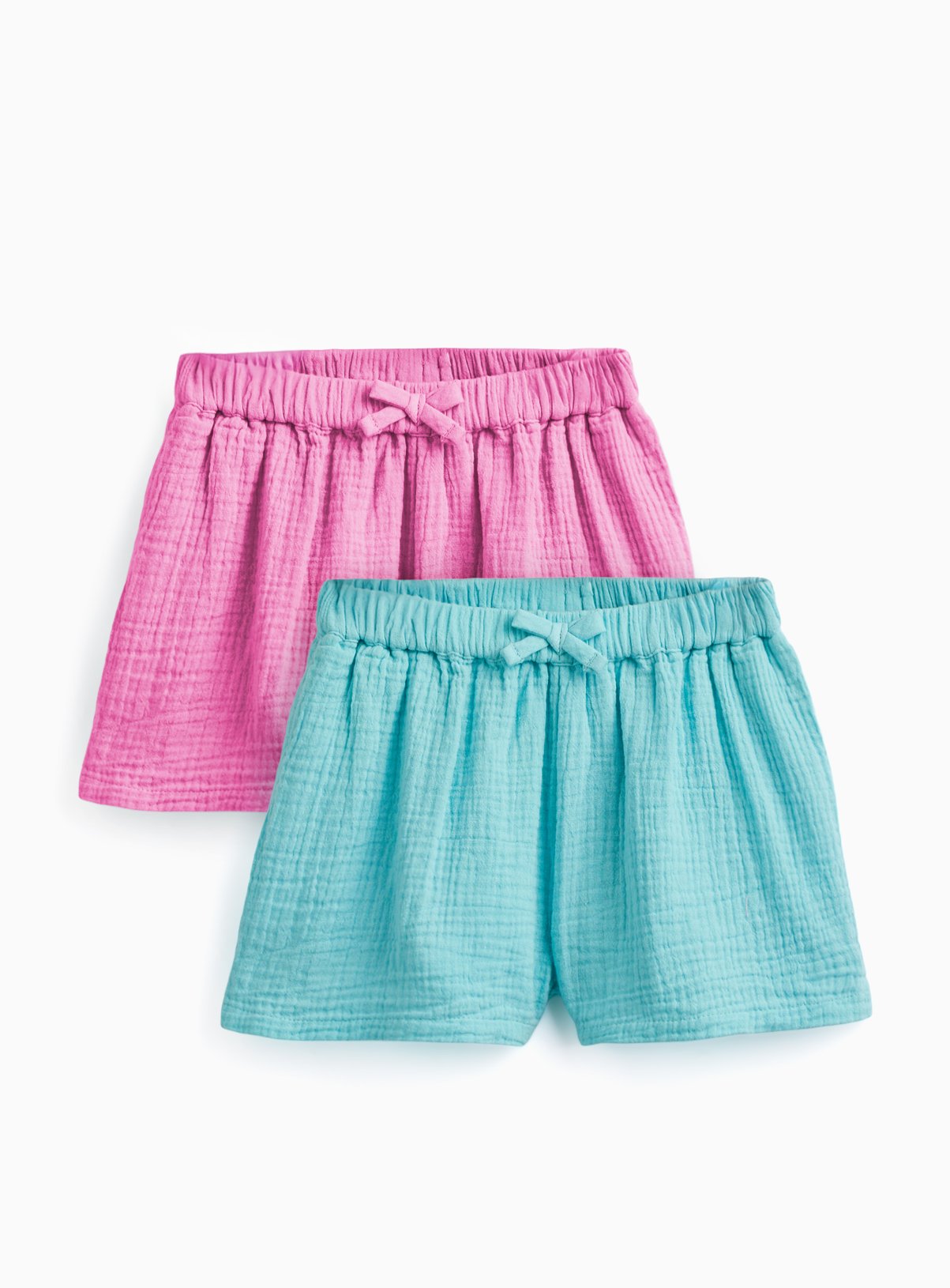 Green & Pink Shorts 2 Pack 3-4 years