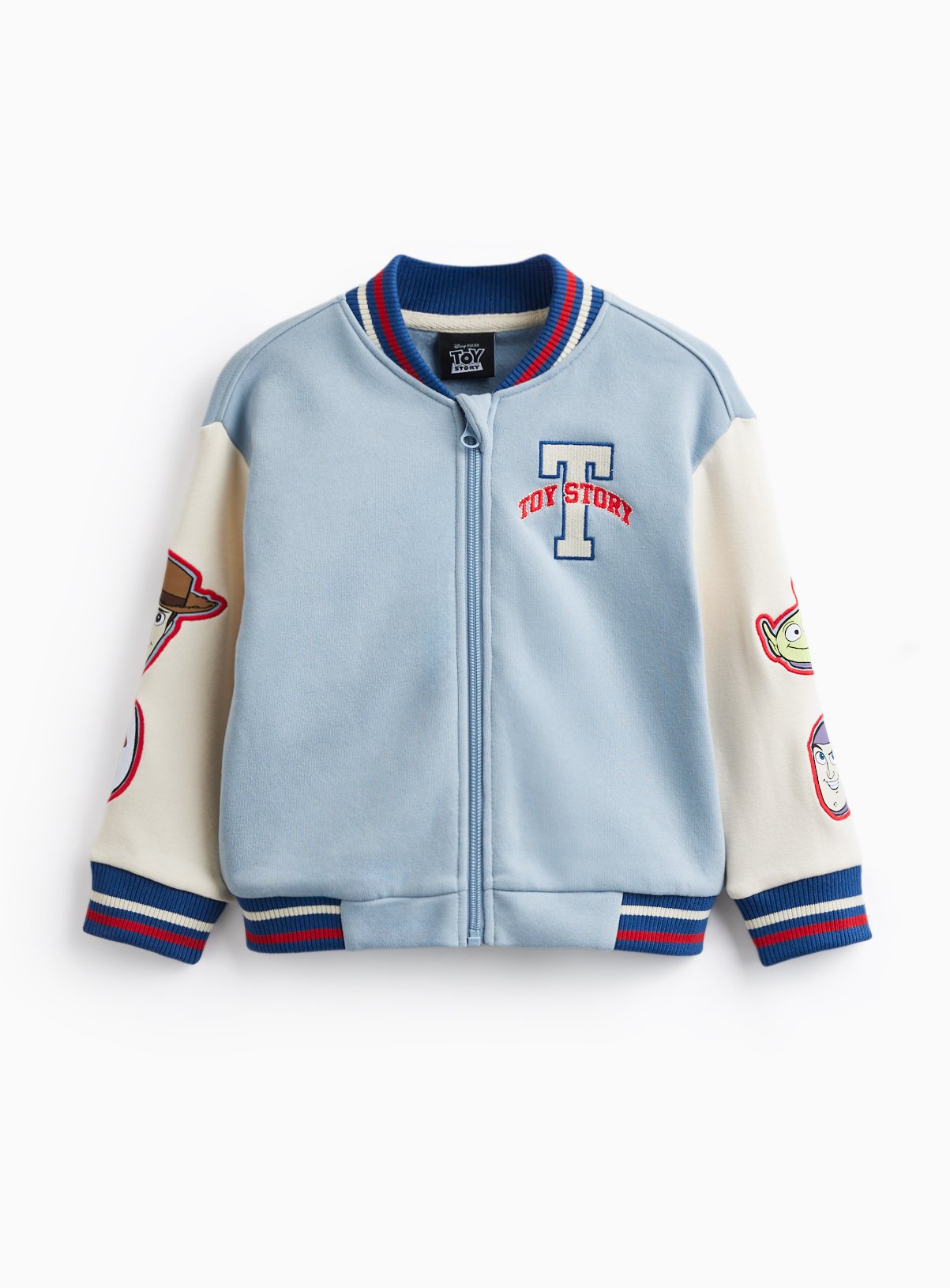 Blue Toy Story Print Bomber Jacket 