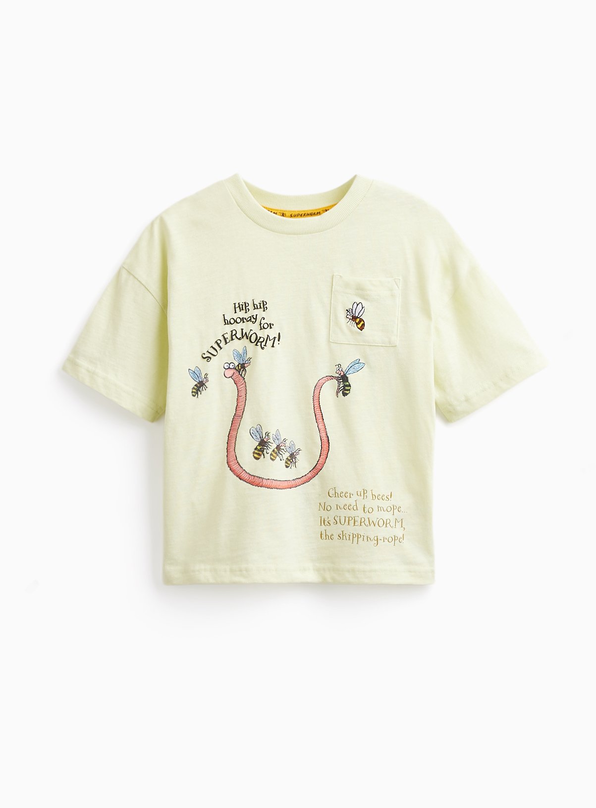 Green Julia Donaldson Superworm Graphic T-Shirt 