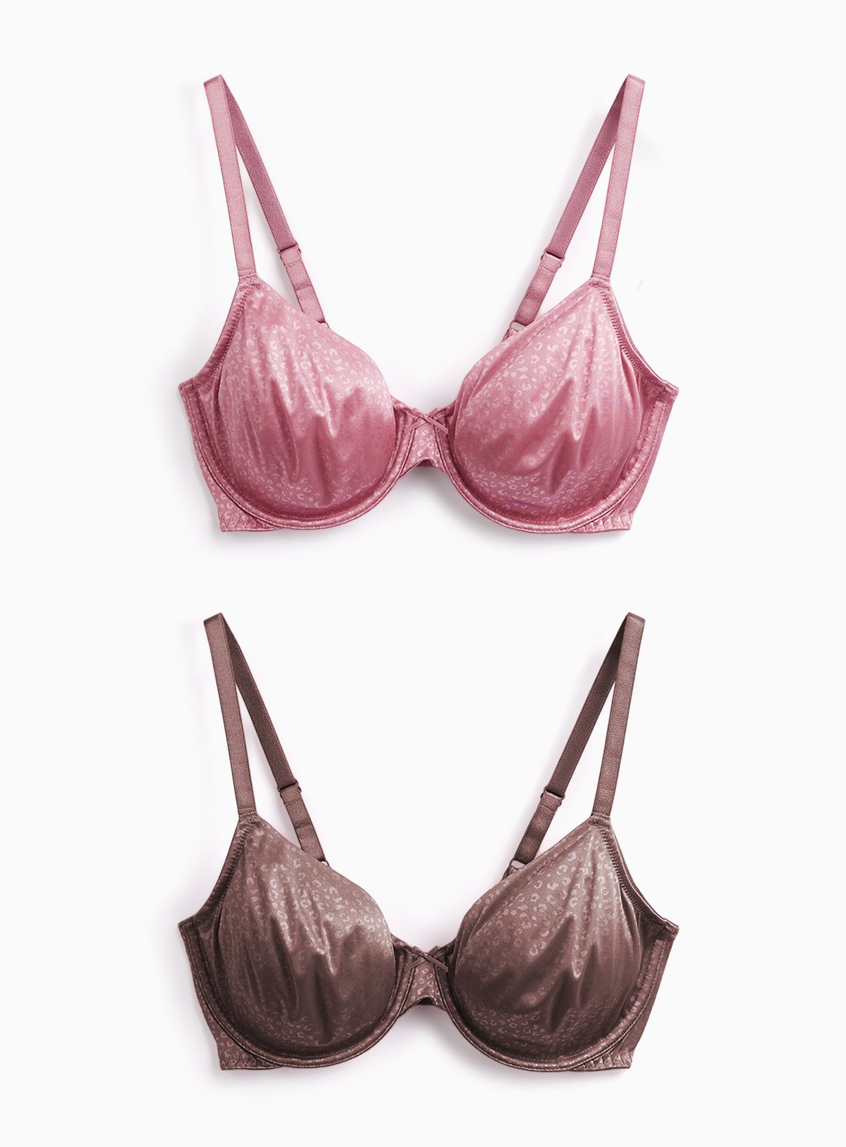 DD+ Animal Print T-Shirt Bras 2 Pack 