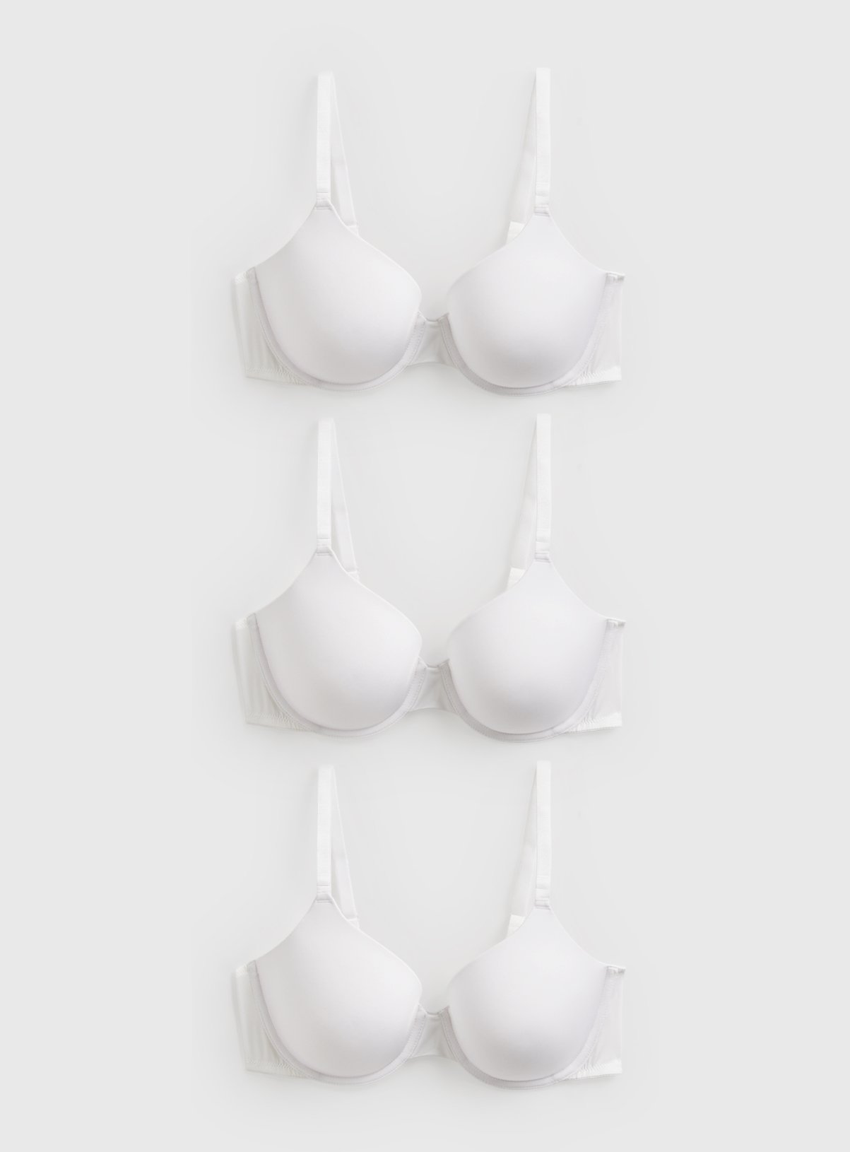 White Micro T-Shirt Bras 3 Pack